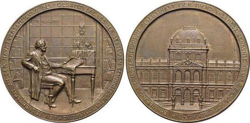 Bronze-medaille 1906 Numismatik Wien, Stadt, Postzegels en Munten, Penningen en Medailles, Verzenden