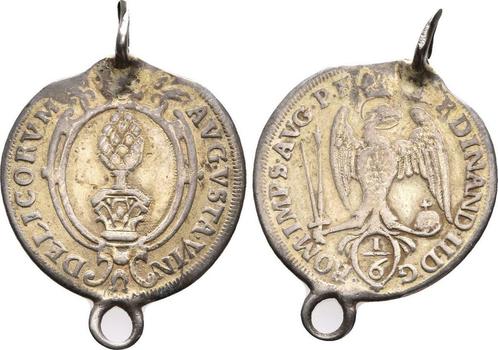 1/6 taler, daalder mit Titel Ferdinands Ii 1626 Augsburg..., Postzegels en Munten, Munten | Europa | Niet-Euromunten, Verzenden