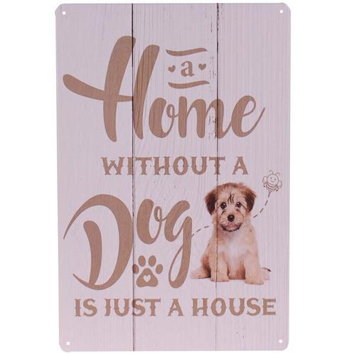 Metalen Plaatje - Puppy - Honden Slogan - 20x30cm NIEUW, Huis en Inrichting, Woonaccessoires | Tekstborden en Spreuken, Nieuw