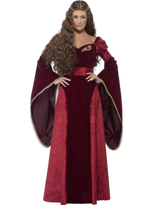 Middeleeuwse Koningin kostuum deluxe, Kleding | Dames, Carnavalskleding en Feestkleding, Nieuw, Ophalen of Verzenden