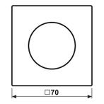 Jung LS Serie RVS Rotary Dimmer Afdekking - ES1740, Verzenden, Nieuw, Overige typen