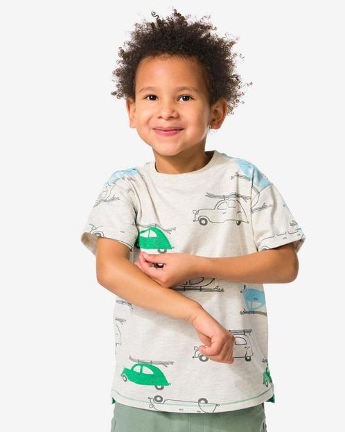 HEMA Kinder T-shirt autos ecru van €7.99 voor €5.59 sale, Kinderen en Baby's, Kinderkleding | Overige, Nieuw, Verzenden