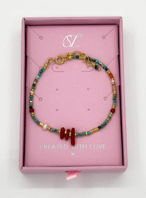-40% Smashed Lemon  Smashed Lemon 62055 multikleur kwartsen, Sieraden, Tassen en Uiterlijk, Armbanden, Nieuw, Verzenden
