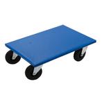 Meubelhondje 60x40 cm Blauw 500 kg Rubber Wiel, Doe-het-zelf en Verbouw, Verzenden, Nieuw