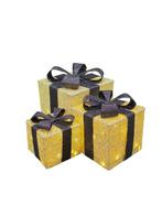 Decoratief ornament (3) - LED - Gouden Cadeaudozen