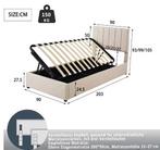 Gestoffeerd Kinderbed 90x200 cm met Opbergruimte, Verzenden, Nieuw