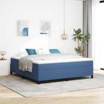 vidaXL Bedframe Blauw 180 x 200 cm Katoenen stof, Huis en Inrichting, Slaapkamer | Bedden, Verzenden, Nieuw, Blauw