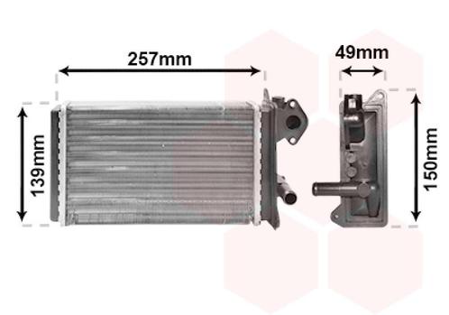 KACHEL RADIATEUR VOOR VW POLO COUPE II 1981-1994 667819121A, Auto-onderdelen, Airco en Verwarming, Nieuw, Ophalen of Verzenden