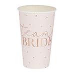 Bekers Team Bride 13cm 8st, Hobby en Vrije tijd, Feestartikelen, Verzenden, Nieuw