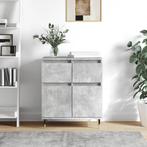 vidaXL Dressoir 60x35x70 cm bewerkt hout betongrijs, Huis en Inrichting, Kasten | Dressoirs, Verzenden, Nieuw, 50 tot 100 cm, 25 tot 50 cm