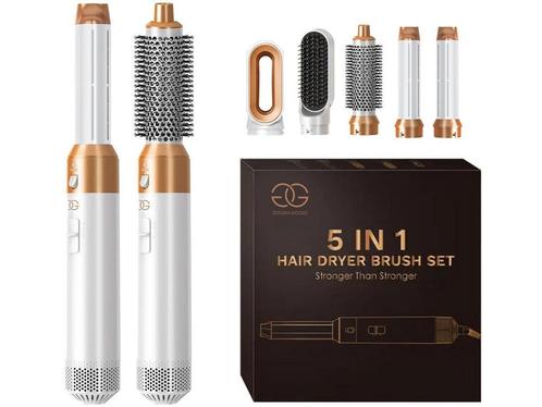 Golden Goods Airwrap 5 in 1 White/Gold, Sieraden, Tassen en Uiterlijk, Uiterlijk | Haarverzorging, Föhn of Haardroger, Nieuw, Verzenden