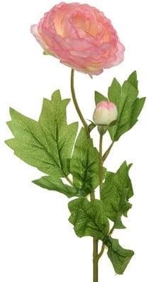 Ranonkel Camelia Roze 8x10x57 cm per stuk, Huis en Inrichting, Woonaccessoires | Kunstplanten en Kunstbloemen, Nieuw, Ophalen of Verzenden