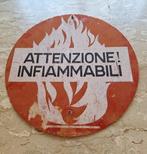 Attenzione Infiammabili - Reclamebord - IJzer, Antiek en Kunst