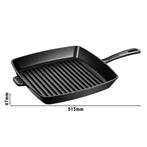 GGM Gastro | STAUB | GRILL PANS - American Grill - 300x300mm, Huis en Inrichting, Verzenden, Nieuw