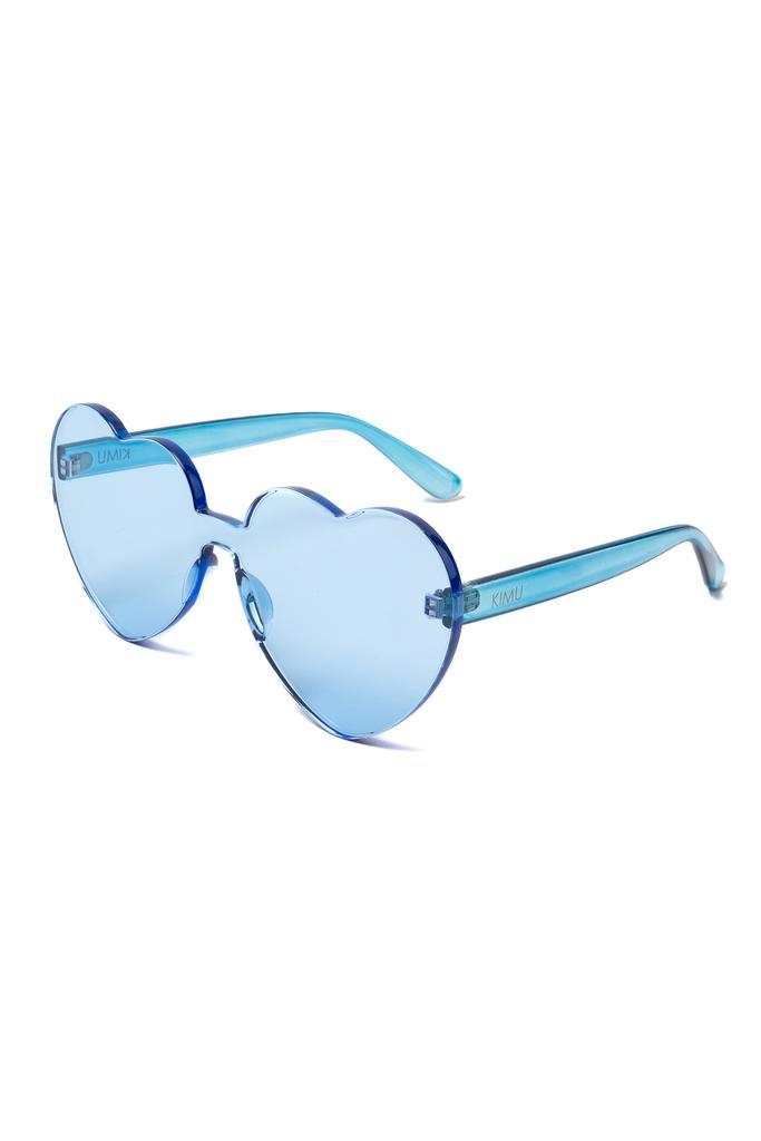 Hartjes Zonnebril Lichtblauw Groot Lichtblauwe Glazen Grote, Sieraden, Tassen en Uiterlijk, Zonnebrillen en Brillen | Dames, Blauw