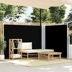 vidaXL Windscherm uittrekbaar 140x600 cm zwart, Verzenden, Nieuw