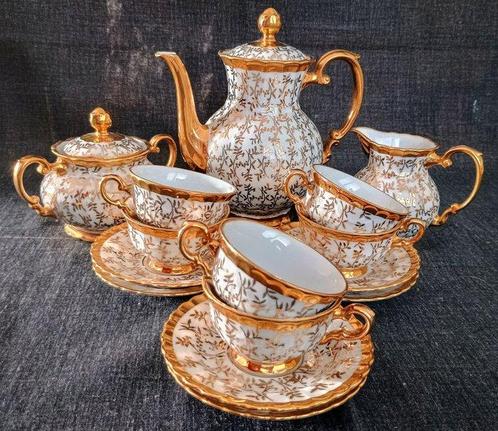 Richard Ginori - Koffieservies (15) - Forma Bavaria - 24 kt, Antiek en Kunst, Antiek | Meubels | Tafels
