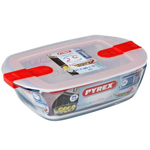 Pyrex Magnetronschaal met Deksel 1,2L (23x15x7cm), Hobby en Vrije tijd, Taarten en Cupcakes maken, Nieuw, Verzenden