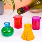 Laboratorium shotglaasjes (set van 4), Verzenden, Nieuw