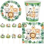 38-delige Jungle Safari Themafeest groen, Verzenden, Nieuw, Versiering, Verjaardag