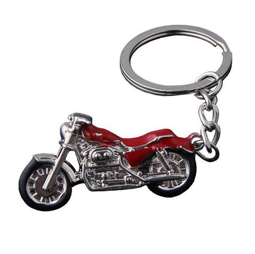 Sleutelhanger Zilveren Motor met Rood, Motoren, Kleding | Motorkleding, Nieuw met kaartje, Verzenden