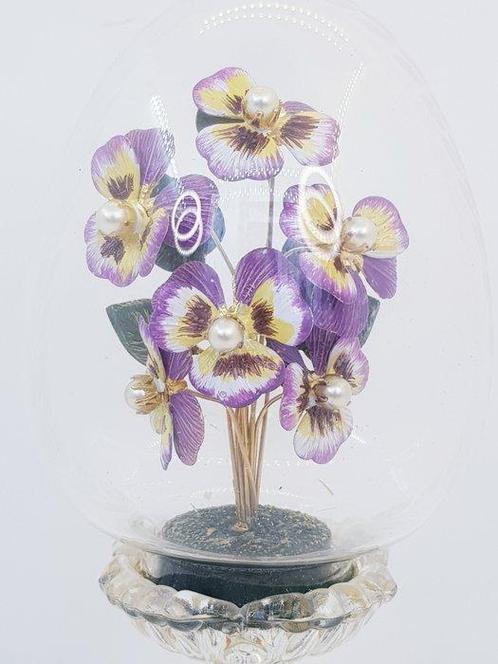 Fabergé/ Franklin Mint The Pansy Bouquet - Beeldje -, Antiek en Kunst, Curiosa en Brocante