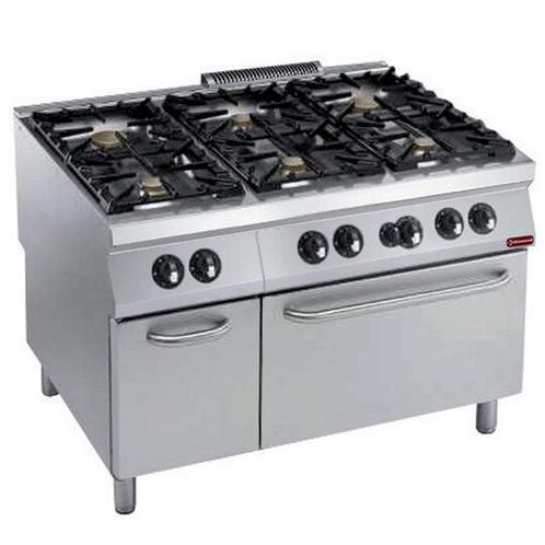 Gasformuis 6 branders (power) + gasoven gn 2/1, armoire neut, Zakelijke goederen, Horeca | Overige, Verzenden