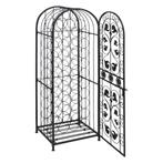 Wijnrek Metaal 45 Flessen - Tweedekansje - Romantische Sfeer, Nieuw, Ophalen of Verzenden, 25 flessen of meer, Metaal