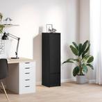vidaXL Highboard 29,5x34x119,5 cm spaanplaat zwart, Huis en Inrichting, Kasten | Buffetkasten, Verzenden, Nieuw, Overige houtsoorten