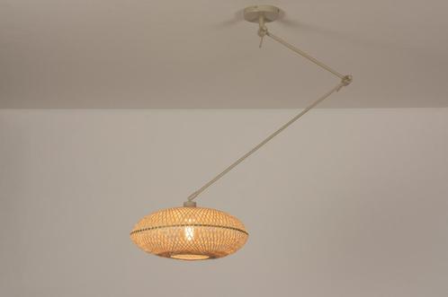 Rietveld Hanglampen - Bruin, Beige, Zand, Naturel - Metaal,, Huis en Inrichting, Lampen | Hanglampen, Verzenden