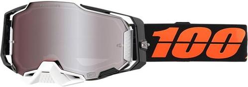 100% Armega Blacktail Crossbril Hiper Zilver spiegellens (sp, Motoren, Onderdelen | Overige, Nieuw, Verzenden