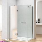 Douchecabine Lacus Capraia Mirror 90 cm Klapdeur 8mm, Ophalen of Verzenden, Nieuw, Chroom, Douche