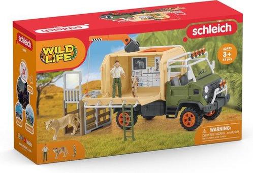 schleich WILD LIFE Speelfigurenset - Grote Reddingstruck voo, Kinderen en Baby's, Speelgoed | Overig, Nieuw, Verzenden
