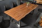 Massief houten eettafel MAMMUT NATURE 180cm acacia, Huis en Inrichting, Tafels | Eettafels, Ophalen of Verzenden, Nieuw