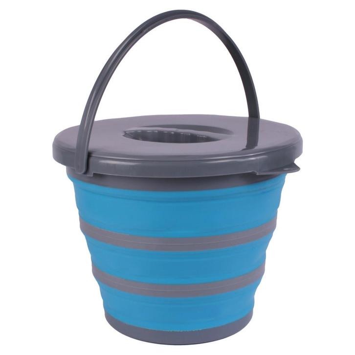 ViaMondo Emmer met Deksel Opvouwbaar 10L, Caravans en Kamperen, Kampeeraccessoires, Nieuw