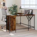 vidaXL Bureau 141x141x75 cm bewerkt hout gerookt, Huis en Inrichting, Bureaus, Verzenden, Nieuw