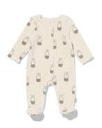 HEMA Nijntje newborn jumpsuit velours rib ecru, Verzenden, Nieuw