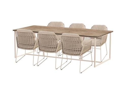 Taste by 4 Seasons Albano tuinset latte met Quatro tafel met, Tuin en Terras, Tuinsets en Loungesets, Ophalen of Verzenden