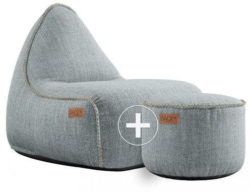 Cobana Lounge Chair & Pouf Outdoor - Zand, Huis en Inrichting, Zitzakken, Verzenden