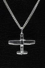 Zilveren Vliegtuig ketting hanger - 1, Verzenden, Nieuw