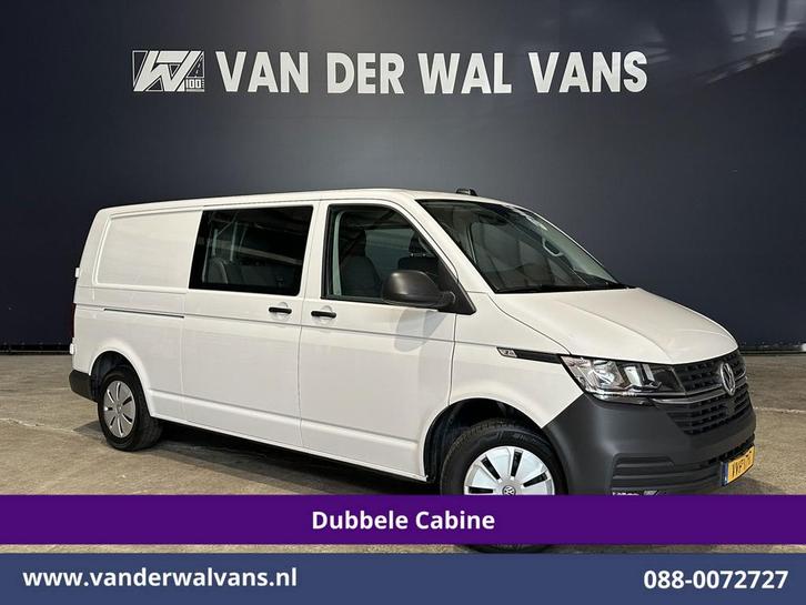Volkswagen Transporter | 2.0 TDI L2H1 Dubbele Cabine Euro6, Auto's, Bestelauto's, Dealer onderhouden, Te koop, Handgeschakeld
