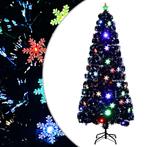 vidaXL Kerstboom met LED-sneeuwvlokken 210 cm glasvezel