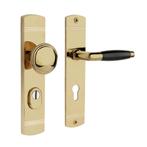 Retro buitendeurbeslag knop/klink PC72 glanzend messing, Doe-het-zelf en Verbouw, Hang- en Sluitwerk, Ophalen of Verzenden, Nieuw