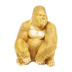 *WOONWINKEL* Kare Design Deco Gouden Gorillafiguur, Huis en Inrichting, Woonaccessoires | Overige, Nieuw, Verzenden