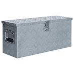 vidaXL Aluminium kist 76,5x26,5x33 cm zilverkleurig, Verzenden, Nieuw
