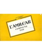 1938 AMILCAR COMPOUND BROCHURE FRENCH, Nieuw, Author