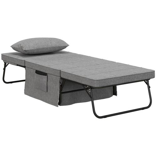 TRUUSK 4-in-1 Eenpersoonsbed Gastenbed Vouwbed Stoel Ottoman, Huis en Inrichting, Slaapkamer | Bedden, Nieuw, Verzenden