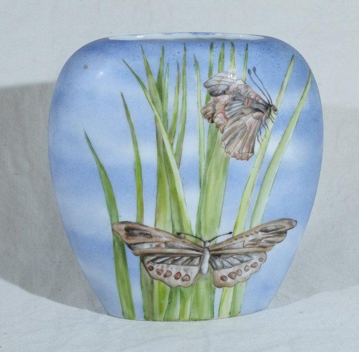 Catelli Laura - Vaas - Porselein - Schilderij op de 2, Antiek en Kunst, Antiek | Glas en Kristal