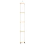 vidaXL Touwladder 30x168 cm massief hout en PE, Kinderen en Baby's, Speelgoed | Babyspeelgoed, Verzenden, Nieuw