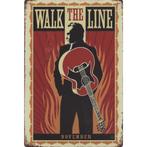 Wandbord -  Johnny Cash Walk The Line, Nieuw, Ophalen of Verzenden
